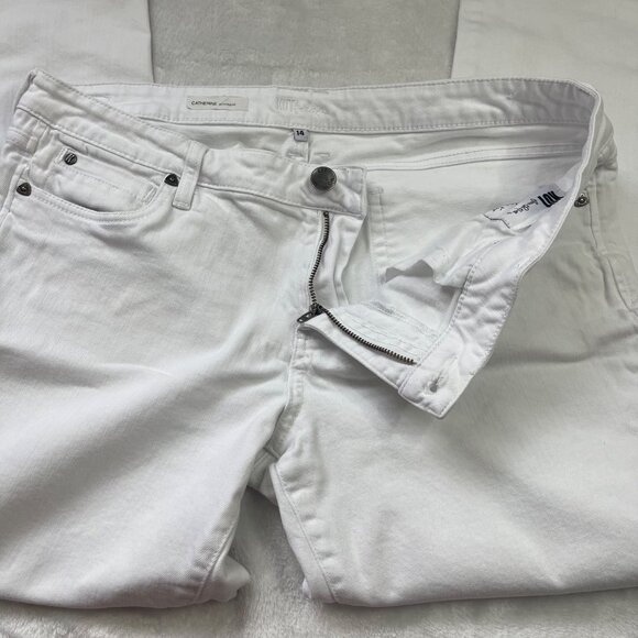 Kut From The Kloth Catherine Boyfriend Jeans Women's Size 14 White Cotton Denim - Picture 5 of 14